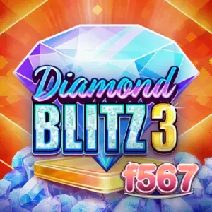 Diamond Blitz 3 slot machine interface with moving wilds